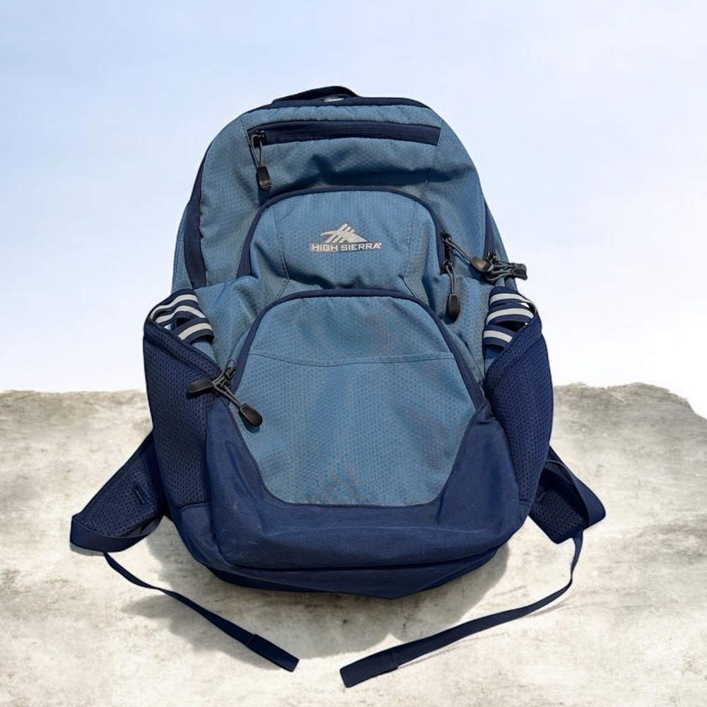 High Sierra Two-Tone Blue Backpack for men for womens